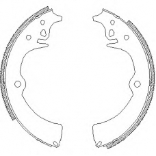 Z4418.00 WOKING Комплект тормозных колодок