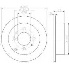 8DD 355 110-941 HELLA PAGID Тормозной диск