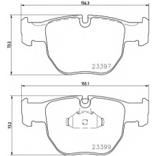 8DB 355 009-301 HELLA Комплект тормозных колодок, дисковый тормоз