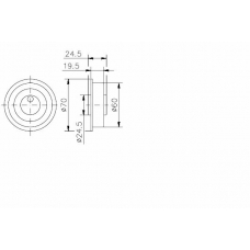 TKR 9186 TIMKEN Натяжной ролик, ремень грм