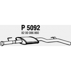 P5092 FENNO Средний глушитель выхлопных газов