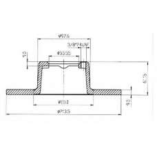 BDC3577 QUINTON HAZELL Тормозной диск