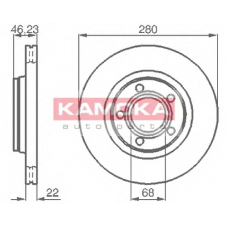 1032006 KAMOKA Тормозной диск