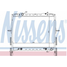 66657 NISSENS Радиатор, охлаждение двигателя