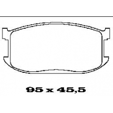BL1143A1 FTE Комплект тормозных колодок, дисковый тормоз