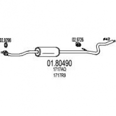 01.80490 MTS Средний глушитель выхлопных газов