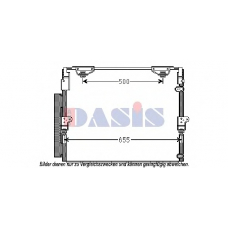 212070N AKS DASIS Конденсатор, кондиционер