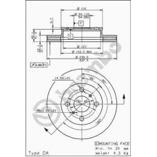 09.5933.10 BREMBO Тормозной диск