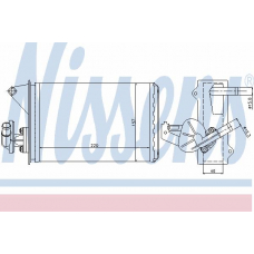 71429 NISSENS Теплообменник, отопление салона