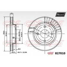 827010.6060 MAXTECH Тормозной диск