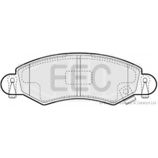 BRP1165 EEC Комплект тормозных колодок, дисковый тормоз