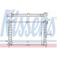 63291A NISSENS Радиатор, охлаждение двигателя
