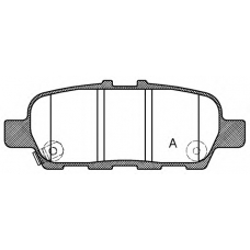 BPA0876.31 OPEN PARTS Комплект тормозных колодок, дисковый тормоз