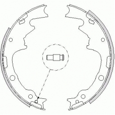 Z4188.01 WOKING Комплект тормозных колодок