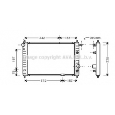 DWA2008 AVA Радиатор, охлаждение двигателя