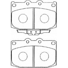 E1N019 AISIN Комплект тормозных колодок, дисковый тормоз