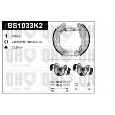 BS1033K2 QUINTON HAZELL Комплект тормозов, барабанный тормозной механизм