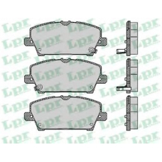 05P1317 LPR Комплект тормозных колодок, дисковый тормоз
