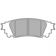 LP3171 DELPHI Комплект тормозных колодок, дисковый тормоз