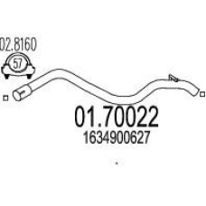 01.70022 MTS Труба выхлопного газа
