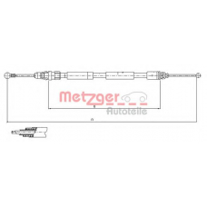 11.6807 METZGER Трос, стояночная тормозная система