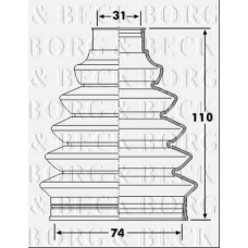 BCB6232 BORG & BECK Пыльник, приводной вал