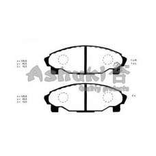 D092-04J ASHUKI Комплект тормозных колодок, дисковый тормоз