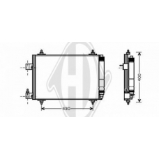 8424300 DIEDERICHS Конденсатор, кондиционер