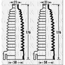 BSG3281 BORG & BECK Пыльник, рулевое управление