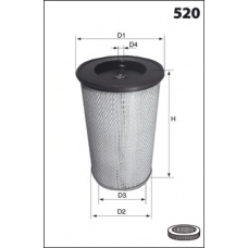 EL3763 MECAFILTER Воздушный фильтр