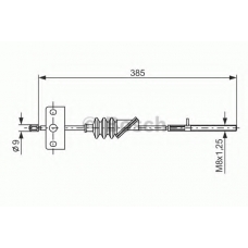 1 987 477 385 BOSCH Трос, стояночная тормозная система