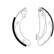 MSK186 MINTEX Комплект тормозных колодок