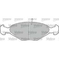 598390 VALEO Комплект тормозных колодок, дисковый тормоз