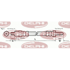 LH2224 DELPHI Тормозной шланг