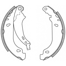 BSA2026.00 OPEN PARTS Комплект тормозных колодок