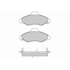 12-0827 E.T.F. Комплект тормозных колодок, дисковый тормоз