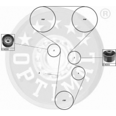 SK-1325 OPTIMAL Комплект ремня грм