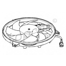 721 533 TOPRAN Вентилятор, охлаждение двигателя