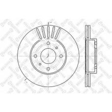 6020-2231V-SX STELLOX Тормозной диск