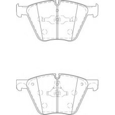 FD7451A NECTO Комплект тормозных колодок, дисковый тормоз