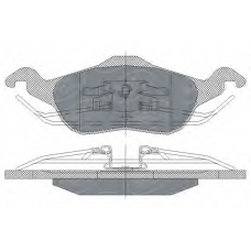 SP 237 PR SCT Комплект тормозных колодок, дисковый тормоз