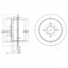 BG2781 DELPHI Тормозной диск