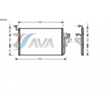 VW5181 AVA Конденсатор, кондиционер