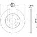 MDC1463 MINTEX Тормозной диск