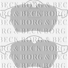 BBP1444 BORG & BECK Комплект тормозных колодок, дисковый тормоз