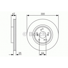 0 986 479 R24 BOSCH Тормозной диск