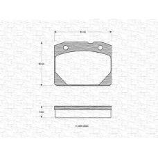 363702160658 MAGNETI MARELLI Комплект тормозных колодок, дисковый тормоз