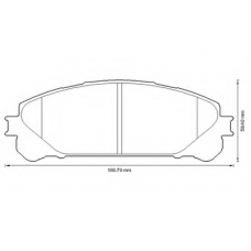 572655B BENDIX Комплект тормозных колодок, дисковый тормоз