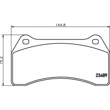 8DB 355 006-931 HELLA PAGID Комплект тормозных колодок, дисковый тормоз