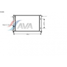 ST2008 AVA Радиатор, охлаждение двигателя